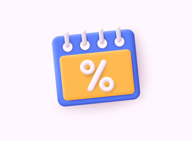 istock Calendar and money tax debt as payment date reminder vector notice. 3D Web Vector Illustrations. 2157913778
