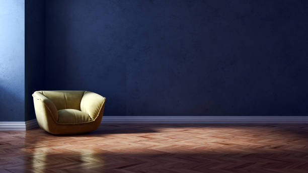 istock Large luxury modern bright interiors Living room mockup illustration 3D rendering image 2157915425