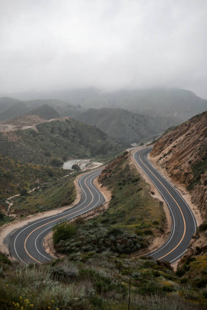 istock Curvy road mountain background nature photography 2157915481