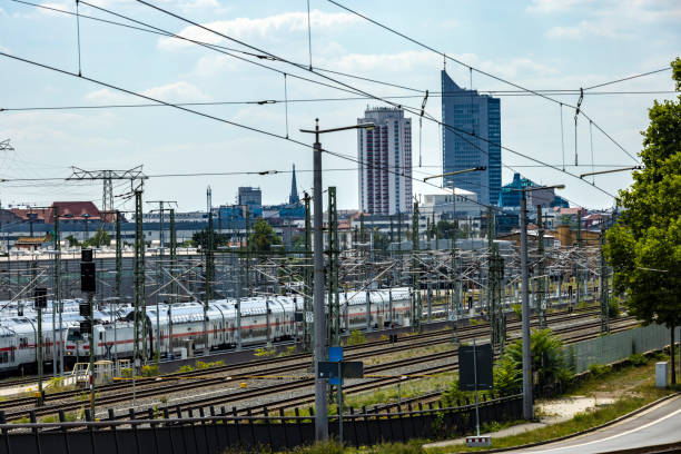 istock Skyline Train Station in Leipzig 2157917881