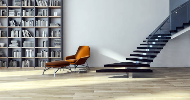 istock Large luxury modern bright interiors Living room mockup illustration 3D rendering image 2157922139