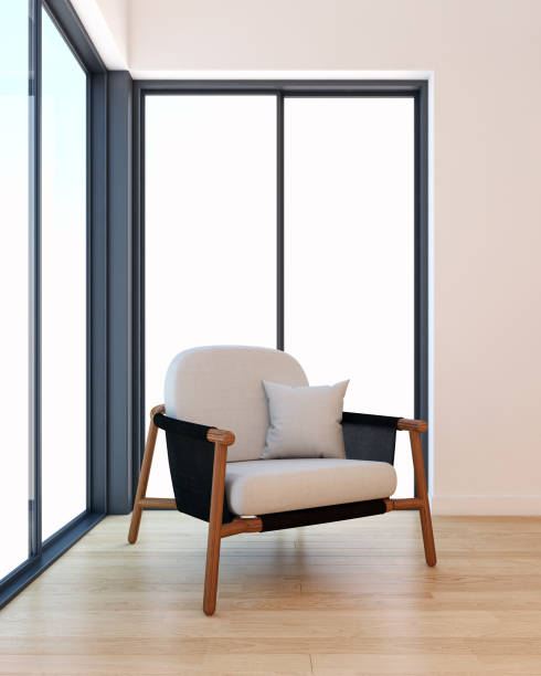 istock Large luxury modern bright interiors Living room mockup illustration 3D rendering image 2157922215
