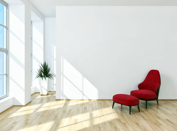 istock Large luxury modern bright interiors Living room mockup illustration 3D rendering image 2157922813