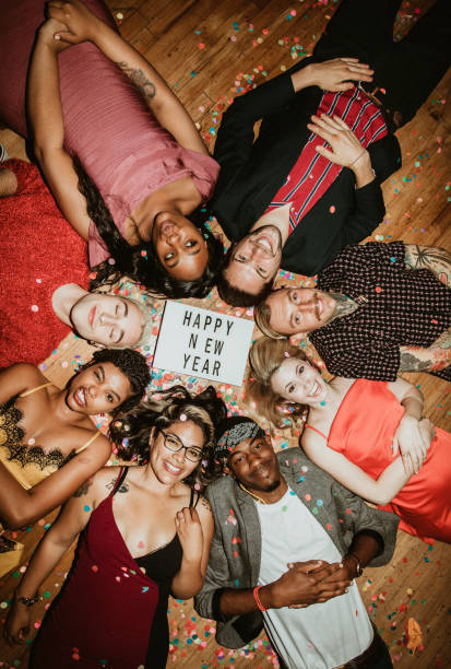 istock People celebrating at a new years eve party 2157926092