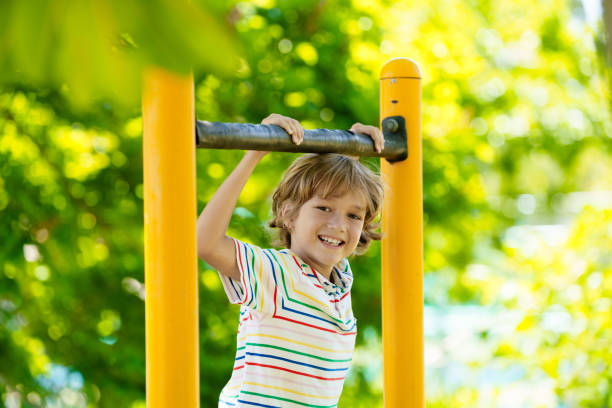 istock Child on playground. Active kid in school yard. 2157932062