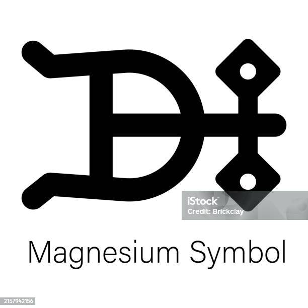Magnesite Symbol Magnesium Symbol Stock Illustration - Download Image Now - Alchemy ...