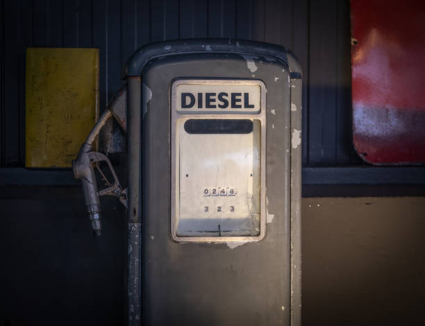 the old and vintage petrol station
