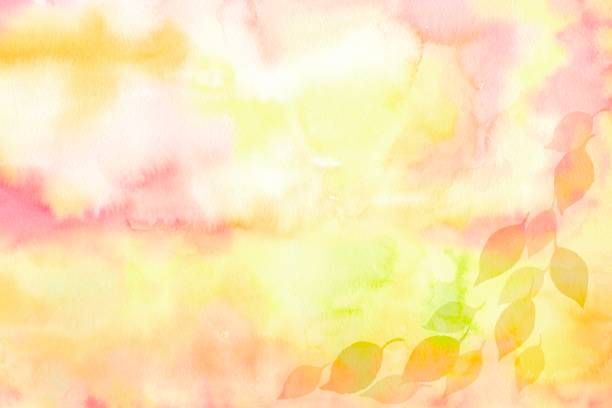 istock A frame with dancing autumn leaves against a watercolor background. 2157944989