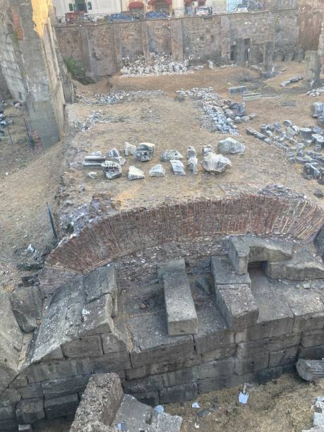 istock Artifacts scattered on the ground at the Roman Forum 2157945067