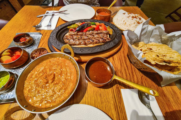 istock Middle Eastern Cuisine On The Table In Kuwait City 2157945348