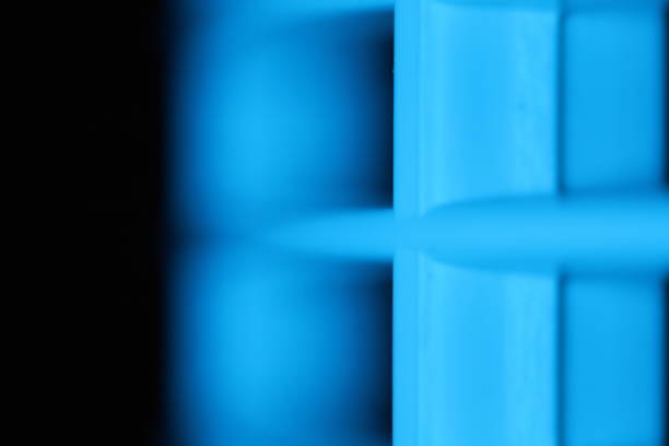 Blue plastic abstract photography