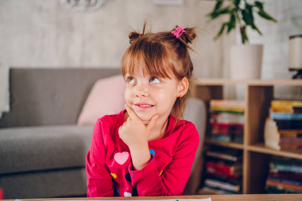 istock Little girl thinking about new ideas 2157948461