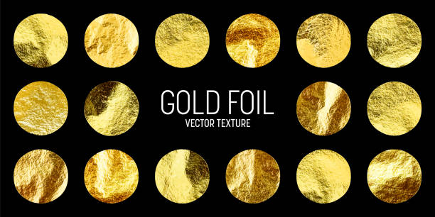 istock Gold foil, shiny handmade circles. Golden glittering texture, pattern. Luxury shining hand drawn background. Wedding, greeting card decoration elements. Modern minimalist art. Vector illustration 2157955586