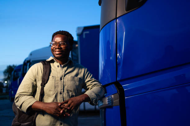 istock Truck driver proud on his job. 2157957251