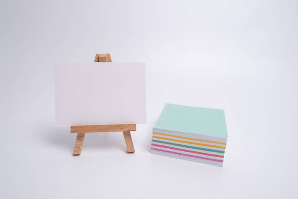 istock Business card, postcard on a colored background. Copy space for adding text or graphics. Happy holidays 2157957648