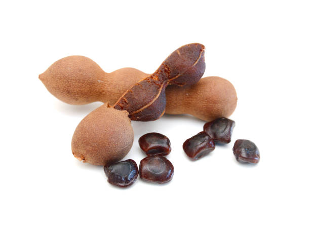 istock Sweet tamarind on a white background 2157961127