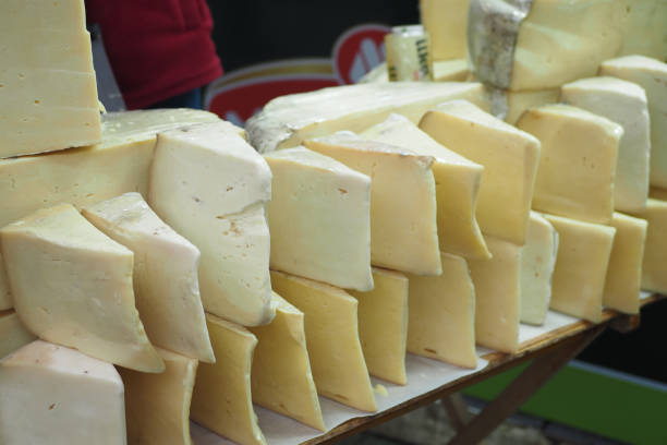 istock cheese display for sale in eminonu 2157961754