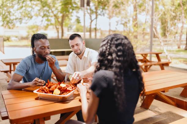 istock Friends having a lunch break at the restaurant 2157968184
