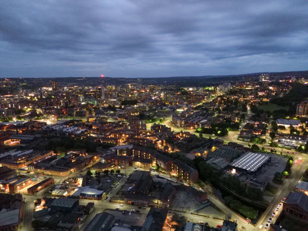 istock View of Sheffield from top at the evening 2157971262