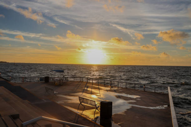 Monday morning sunrise from St. Pete Pier in Florida