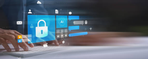 istock Innovative AI and technology integration showcased by a businessman using a smartphone for communication and data analysis, emphasizing cloud computing and cyber security 2157977999