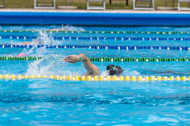 istock Professional swimmers in a Swimming Pool 2157979729