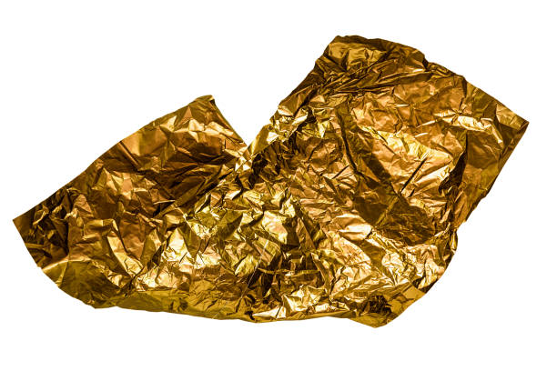 istock Golden paper isolated 2157983927