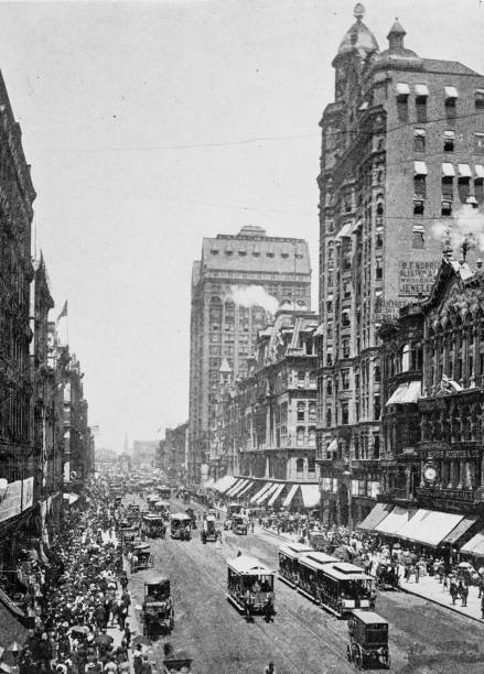 istock Antique photograph of Chicago: State Street 2157984101
