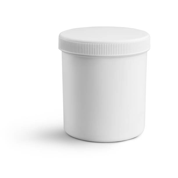 istock Medicine bottle with blank label on white background, 3d illustration, 3d rendering 2157984132