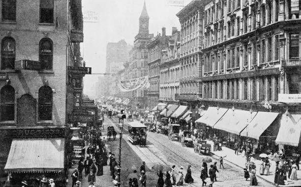 istock Antique photograph of Chicago: Madison Street 2157984151