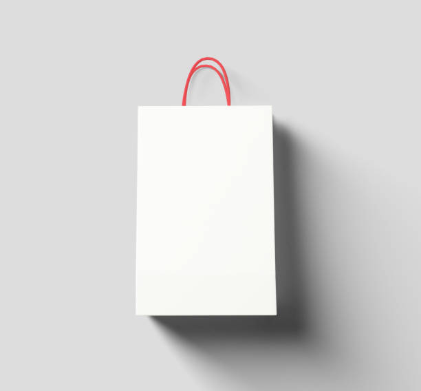 istock Blank white paper shopping  bag, Mockup, template 2157984211