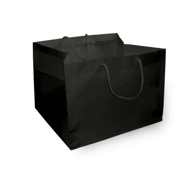 istock Blank black shopping  bag, Mockup, template 2157984226