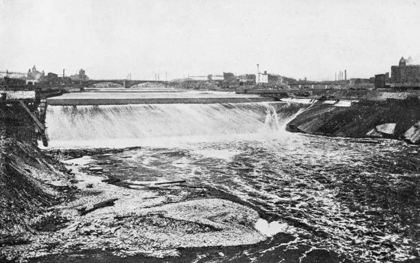 istock Antique photograph of Minneapolis: St Anthony Falls 2157984530