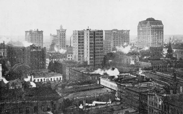istock Antique photograph of Chicago 2157989075