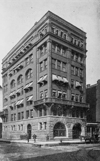 istock Antique photograph of Chicago: Washington and Franklin Streets 2157989123