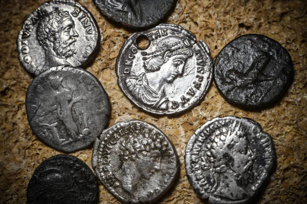 istock coins of ancient Rome 2157989337