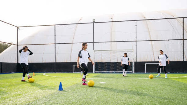 istock Teenage Saudi athletes doing practice drills 2157998785