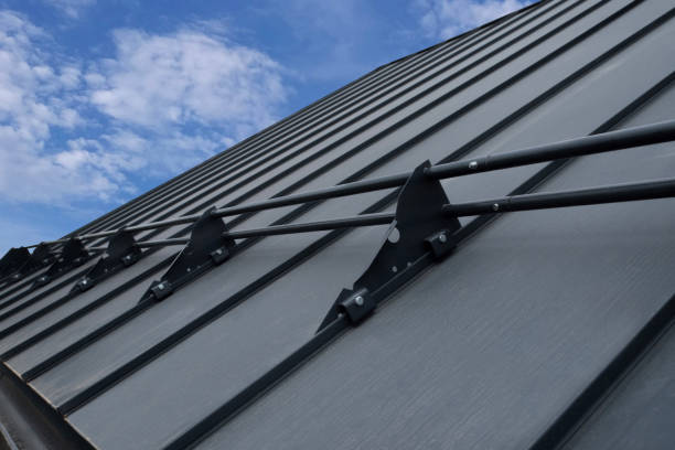 istock Snow guards for standing seam metal roofs 2158006557
