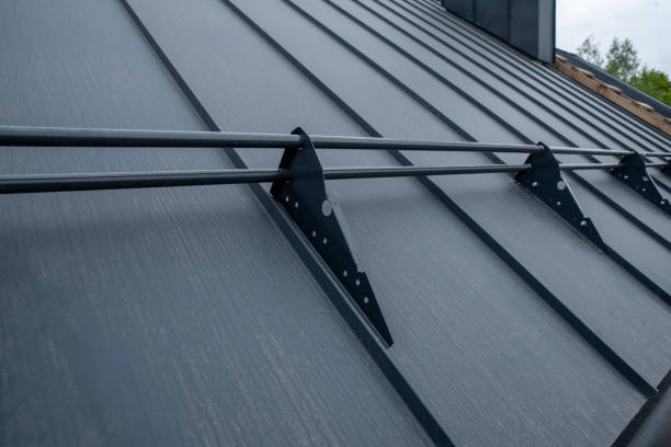 istock Metal Snow Guard Railing for Seam Roof 2158006574