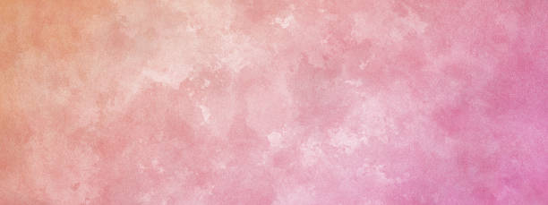 istock watercolor painting on old paper texture - pink 2158011388