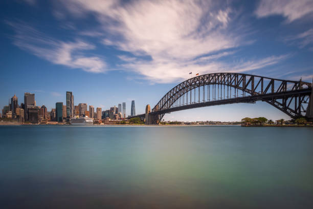 istock Sydney Harbour Bridge and Downtown Sydney 2158022256