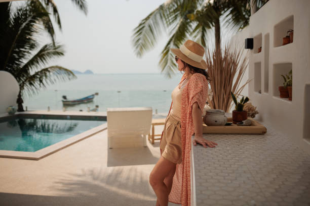 istock Woman enjoying on vacation 2158022377