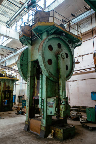 istock Hydraulic press in the factory workshop 2158023563