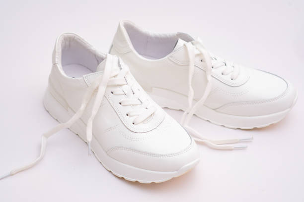 istock Sports shoes: white sneakers for men and women 2158027950