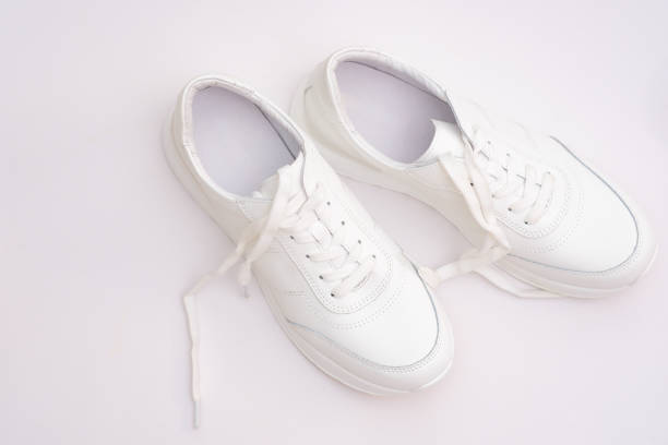 istock Sports shoes: white sneakers for men and women 2158027973