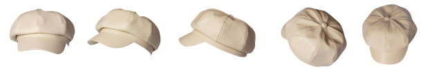 istock fashion hat isolated on white background. colored hat 2158034560