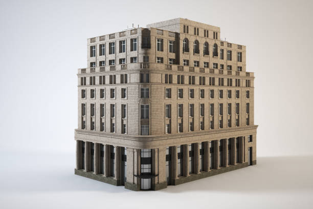 A large multi-storey building looks majestic and antique.