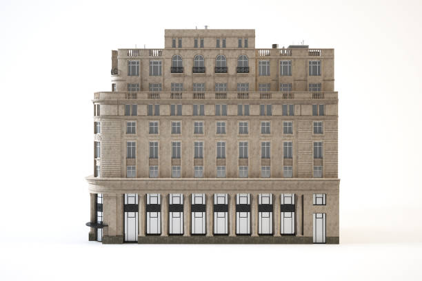 istock A large multi-storey building looks majestic and antique. 2158038163