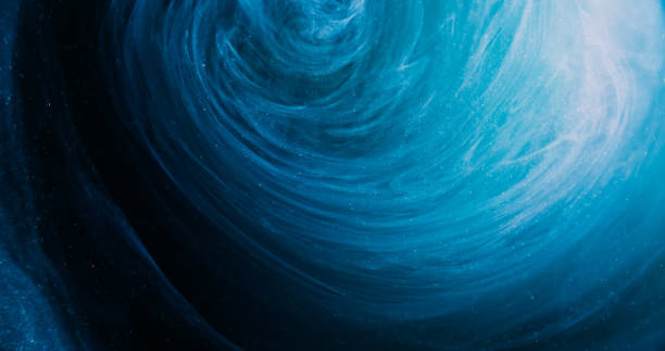 istock Color vapor swirl ink water vortex blue mist wave 2158043426