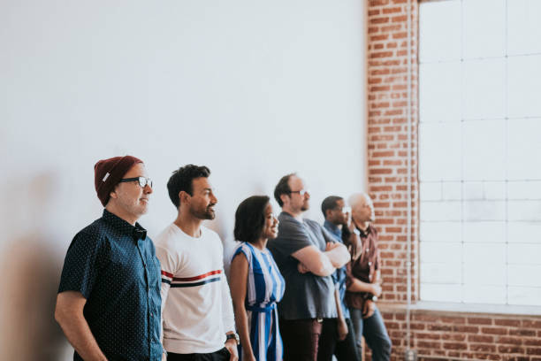 istock Diverse startup business people standing in a roll 2158043498